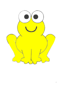 Frog Yellow Clip Art