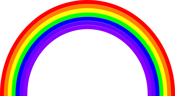 clipart of rainbow - photo #22