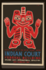 Indian Court, Federal Building, Golden Gate International Exposition, San Francisco, 1939 Blanket Design Of The Haida Indians, Alaska / Siegriest. Clip Art