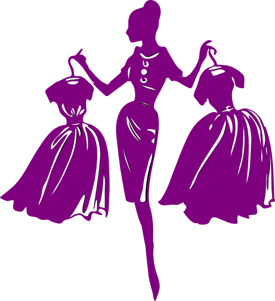 Purple Shopper Clip Art at Clker.com - vector clip art online, royalty