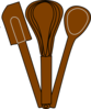 Brown Baking Utensils Clip Art