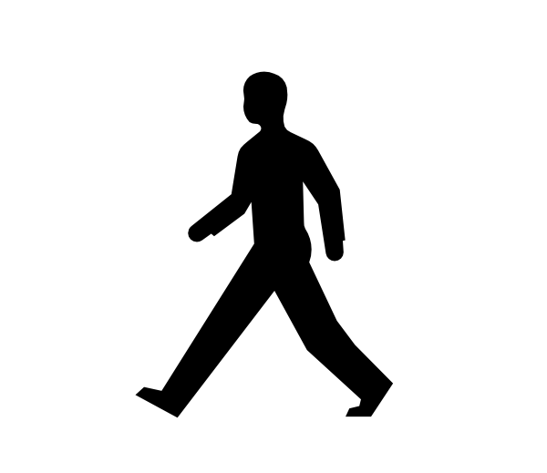 free animated walking clipart - photo #24