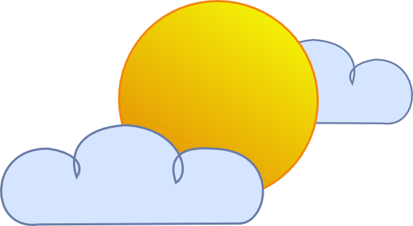 weather clip art for kids. Cloudy Weather clip art