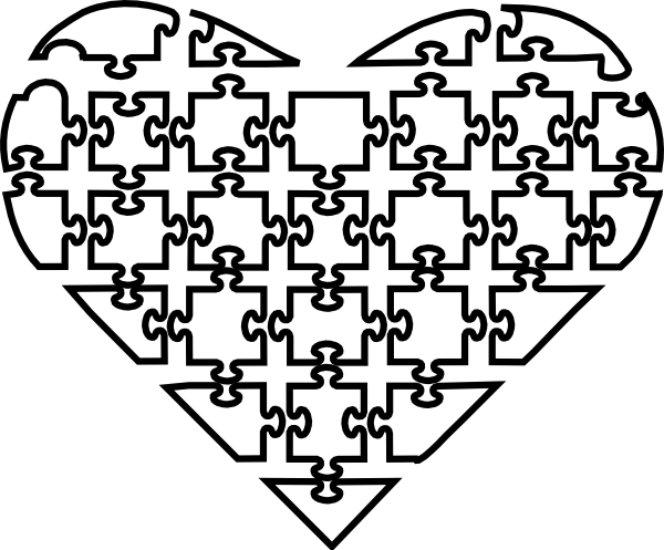 heart puzzle clipart - photo #44