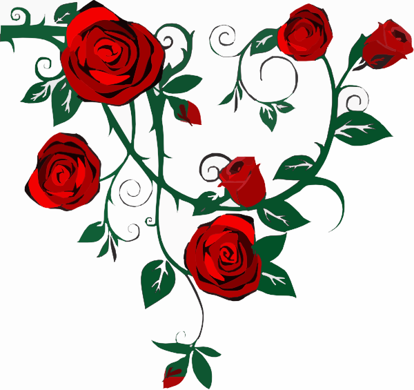 clipart roses hearts - photo #29