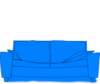 Blue Couch Clip Art
