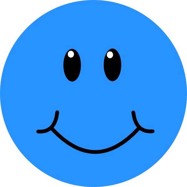 Blue Smile Clip Art at Clker.com - vector clip art online, royalty free
