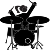 Girl Drummer Clip Art