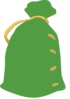 Generic Green Bag Clip Art