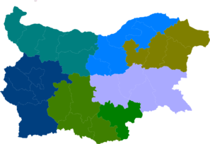 Map Bulgaria Nuts2 Clip Art