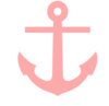 Pink Anchor Clip Art