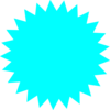 Blue Sun Star Clip Art