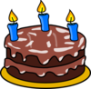 3yr Birthday Cake Clip Art