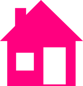 Pink House  Clip Art