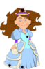 Princess, Blue Clip Art