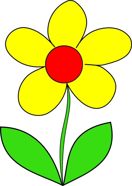 free clipart yellow flowers - photo #3