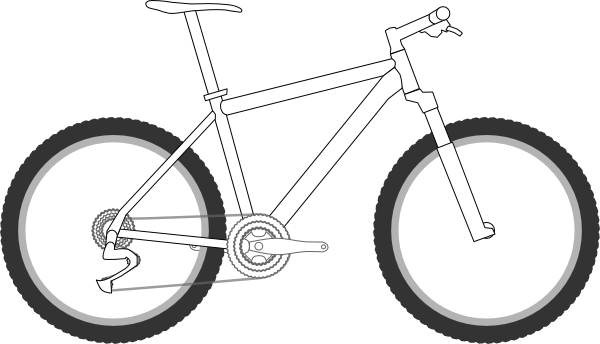 bike outline clip art - photo #49