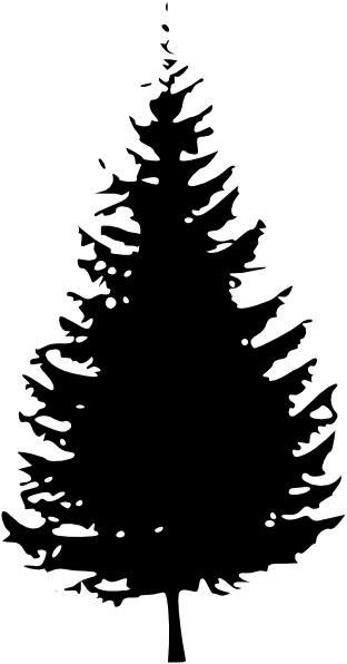 Black Pine Tree Clip Art at Clker.com - vector clip art online, royalty
