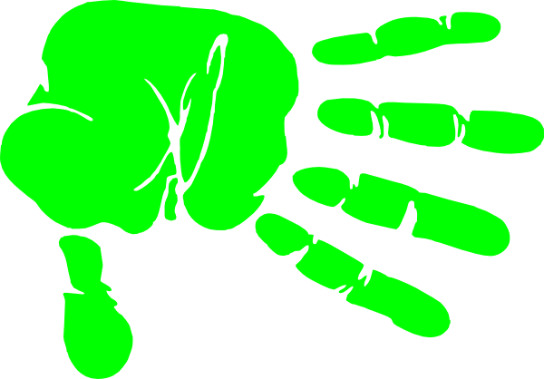 green hand clipart - photo #22