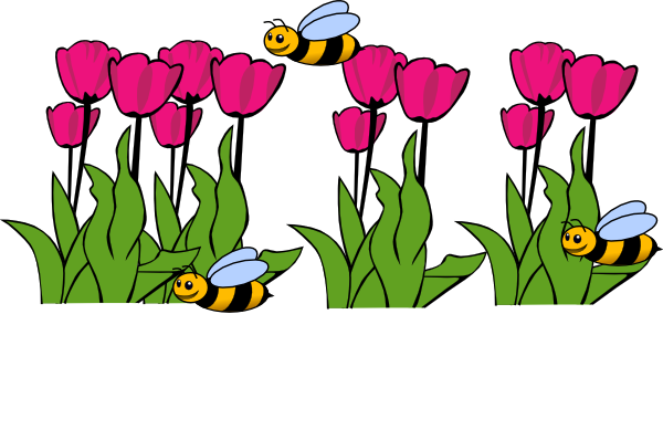 free clipart bees and flowers - photo #44