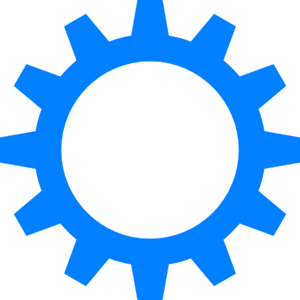 Blue Cog Wheel Clip Art