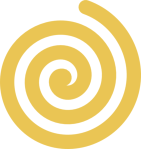 Yellow Gold Spiral Clip Art