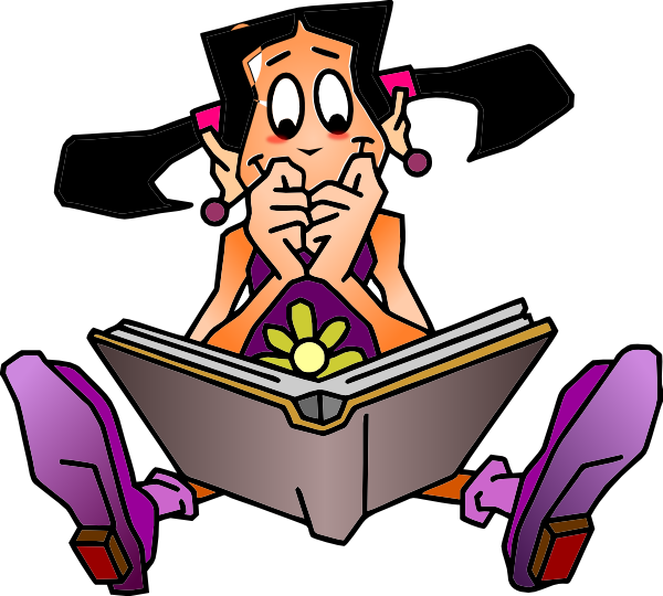 reading a book clipart - photo #18