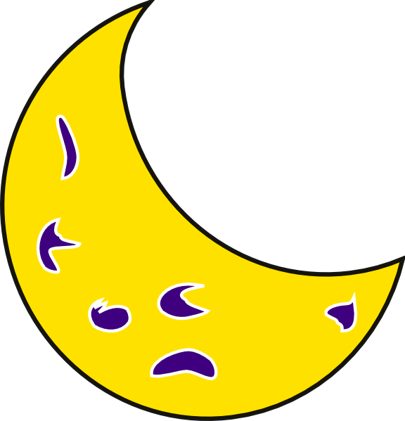 yellow moon clipart - photo #10