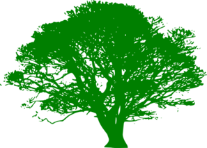 Green Tree Silhouette Clip Art