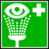 Green Hospital Cross With Eye Clip Art