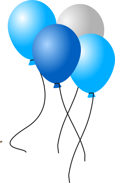 clip art blue balloons - photo #25