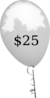 $25 Balloon Clip Art