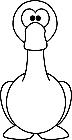 goose clipart black and white - photo #6