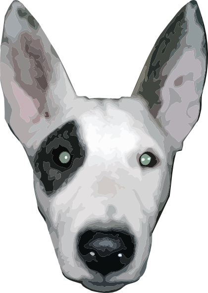 Bullterrier Head 5 Clip Art at Clker.com - vector clip art online