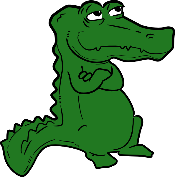 clipart alligator cartoon - photo #13