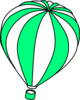 Hot Air Balloon Aqua Clip Art