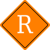 Orange Construction Sign Clip Art