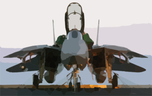An F-14 Tomcat Assigned To The Pukin  Dogs Of Fighter Squadron One Four Three (vf-143) Receives Final Maintenance Checks Clip Art