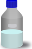 Reagent Bottle With Mineral Medium Clip Art