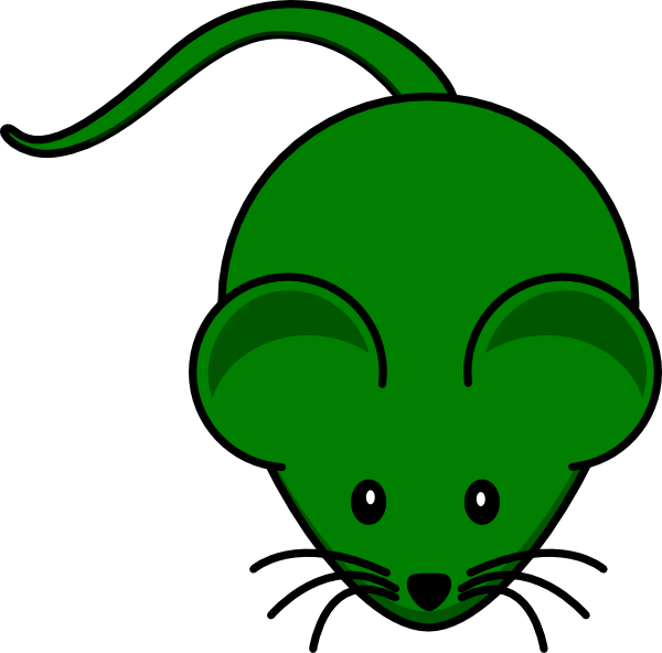 green mouse clip art - photo #6
