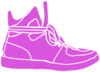 Purple White Sneaker Clip Art