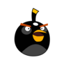 Life-as-a-coder S Black Angry Bird With A White Dot Clip Art