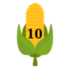 Corn 10 Number Cartoon Clip Art