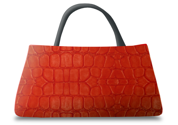 Red Leather Handbag clip art - vector clip art online, royalty free