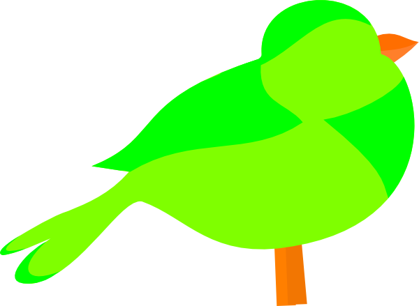 green bird clipart - photo #6