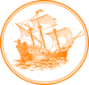 Orange Logo Galleon Emporium Clip Art