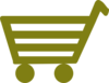 Shopping Cart Green Clip Art