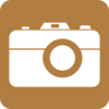 Camera Icon Brown Clip Art