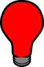 Red Lightbulb Clip Art
