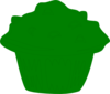 Green Muffin Clip Art